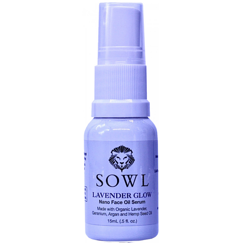 Lavender Glow Glowing Skin Natural Nano Face Serum - SOWLoils